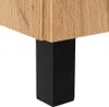 Close-up of a furniture leg attached to a wooden surface. Podgląd zdjęcia produktu
