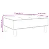 Möbel Fußhocker Hellgrau 77x55x31 cm Stoff - Fußhocker Produktbild-Vorschau 8