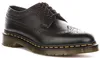 Dr. Martens 3989 Brogue, gele stiksels, zwart leer – Maat 8 Productafbeelding-voorbeeld 1