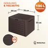Casaria® Coffre de Jardin Exterieur 190 L Marron - Caisse Voir les images du produit 2