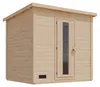 Karibu 38 mm Saunahaus Melo 3 naturbelassen mit Ofen 9 kW Produktbild-Vorschau 1