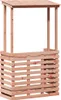 vidaXL Gartenbar mit Dach 112,5x57x195,5 cm Massivholz Produktbild-Vorschau 1