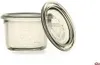 A clear glass jar with a silver lid, shown on a white background. Anteprima dell’immagine prodotto
