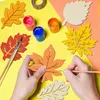 36 Stück Herbst Holzahornblätter Bastelset - 6 Motive DIY Produktbild-Vorschau 3