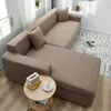 (světle hnědý) potah na pohovku ve tvaru L, elastický potah Náhled obrázku produktu 5