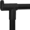 A close-up of a black plastic connector piece for a clothing rack. Náhľad obrázku produktu