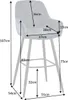 riess-ambiente Barhocker MILANO petrol schwarz Samt Metall Produktbild-Vorschau 7