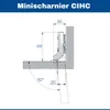 GTV - Minischarnier mit Dämpfung, Topfdurchmesser 26 mm - Produktbild-Vorschau 12