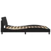 Design Bettgestell mit Kopfteil Schwarz 140x200 cm Samt, Produktbild-Vorschau 5