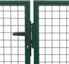 Cancello da giardino in acciaio 350 x 100 cm verde Anteprima dell’immagine prodotto 2
