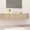 vidaXL TV-Schränke 2 Stk. Sonoma-Eiche 80x30x30 cm Produktbild-Vorschau 2