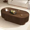 Table basse ovale Merax avec 1 tiroir, table d'appoint pour Voir les images du produit 3