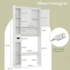 COSTWAY Toaletný regál, regál nad toaletou s osvetlením, 2 Náhľad obrázku produktu 3
