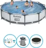 Bestway Pool Steel Pro MAX - Poolpaket - 366x76 cm Produktbild-Vorschau 1