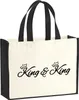 Huuraa Jutetasche King Paar Krone 21 Liter Black Jute und Produktbild-Vorschau 1