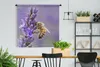 MuchoWow® Wandteppich Wandbehang Biene auf Lavendel 120x120 Produktbild-Vorschau 2