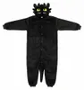 Pigiama tutina Kigurumi costume per adulti Nero Sdentato Anteprima dell’immagine prodotto 4