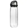 A clear plastic water bottle with a black and gray lid and a carrying loop, shown against a white background. Náhled obrázku produktu