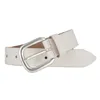 H.I.S Leder Gürtel 30mm Leather Belt W100 Cream weiß Produktbild-Vorschau 4
