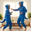 Pyjama Onesie Kigurumi Kostüm für Erwachsene Blau Gengar Produktbild-Vorschau 7