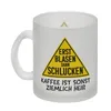 Erst blasen dann schlucken Glas Tasse mit Spruch Produktbild-Vorschau 2