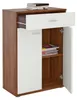 Kommode Sideboard Schrank TOMMY in nussbaum / weiß, Produktbild-Vorschau 2