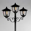 A black three-headed street lamp. Produktbild-Vorschau