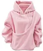 Katzen Hoodie Oversize Uni mit Katzentasche Fleece Produktbild-Vorschau 2