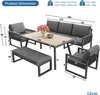 Set di mobili da giardino Fliek, 5 pezzi, set da salotto da Anteprima dell’immagine prodotto 4