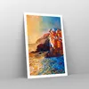 Poster - Poster ohne Rahmen - Manarola Bunt Öl - 61x91,5 cm Produktbild-Vorschau 7