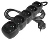 Prodlužovací kabel 2 m / 5 zásuvek / černý / PVC / 1 mm2 Náhľad obrázku produktu