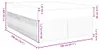 vidaXL Boxspringbett mit Matratze Dunkelgrau 140x200 cm Produktbild-Vorschau 7