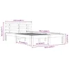 vidaXL Massivholzbett Weiß 140x200 cm Produktbild-Vorschau 8