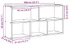 vidaXL Nástěnná police Sonoma dub 100x25x50 cm materiál na Náhled obrázku produktu 7