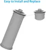 Two vacuum cleaner filters are shown against a white background, with a line connecting them to illustrate installation. Produktbild-Vorschau