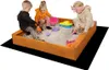 Baby Mix bac à sable en bois avec bancs 120x120 cm Voir les images du produit 6