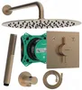 A collection of shower system components laid out on a white background. Produktbild-Vorschau