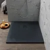 Piatto doccia 90x90 resina grigio antracite effetto pietra Anteprima dell’immagine prodotto 3