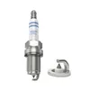 A Bosch spark plug and its electrode are shown against a white background. Produktbild-Vorschau