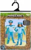A product package for a Minecraft diamond armor costume for children, featuring two children wearing the costume. Náhľad obrázku produktu
