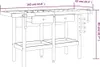 vidaXL Werkbank mit Schubladen Schraubstöcken 162x62x83 cm Produktbild-Vorschau 7