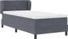 Boxspringbett mit Kopfteil Dunkelgrau 100 x 200 cm Samt Produktbild-Vorschau 6