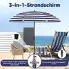 Sekey Sonnenschirm Rund Ø180cm Gartenschirm UV Schutz 50+ Produktbild-Vorschau 6
