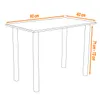 A line drawing of a table with dimensions indicated. Produktbild-Vorschau