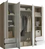 Kleiderschrank Valencia - 206x60x195cm - 4 Türen und 4 Produktbild-Vorschau 3