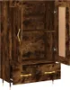 vidaXL Credenza rovere affumicato 69,5x31x115 cm materiale Anteprima dell’immagine prodotto 6