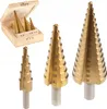 Stufenbohrer 4-32mm Kegelbohrer 3tlg.Set HSS Konusbohrer Produktbild-Vorschau 1