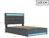 Sweiko Lit rembourré 90x200 Lit d'enfant à rangement Voir les images du produit 18