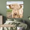 MuchoWow® Wandteppich Wandbehang Schottische Hochlandrind - Produktbild-Vorschau 4