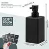 Eluno zeepdispenser, set van 2, met zacht aanvoelend zwart Productafbeelding-voorbeeld 8